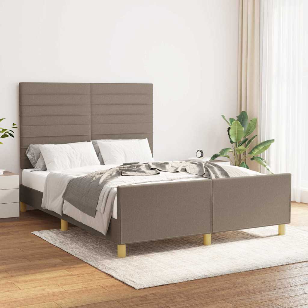 Giroletto senza Materasso Tortora 140x200 cm in Tessuto
