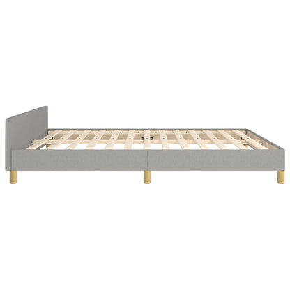 Giroletto senza Materasso Grigio Chiaro 160x200 cm Tessuto