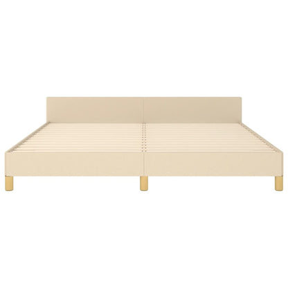 Giroletto senza Materasso Crema 180x200 cm in Tessuto