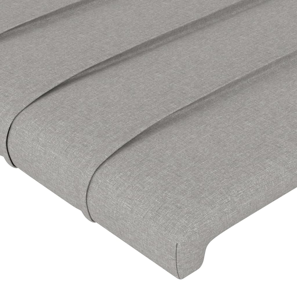 Giroletto senza Materasso Grigio Chiaro 200x200 cm Tessuto - homemem39