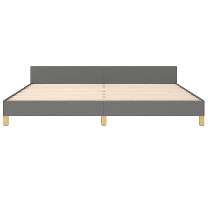 Giroletto senza Materasso Grigio Scuro 200x200 cm Tessuto