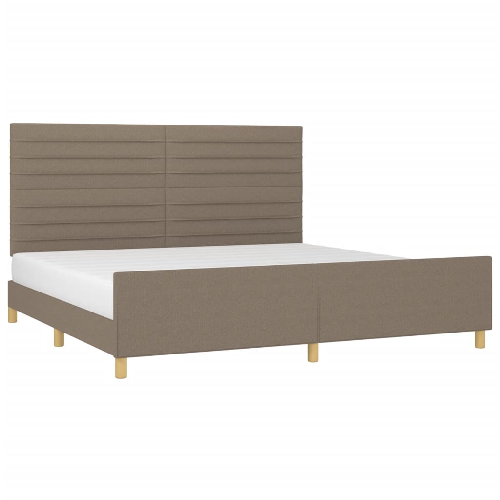 Giroletto senza Materasso Tortora 200x200 cm in Tessuto | homemem39