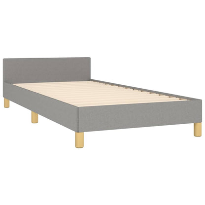 Giroletto senza Materasso Grigio Chiaro 80x200 cm Tessuto