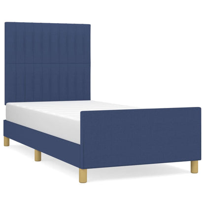 Giroletto senza Materasso Blu 80x200 cm in Tessuto
