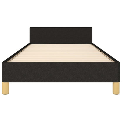 Giroletto senza Materasso Nero 90x200 cm in Tessuto