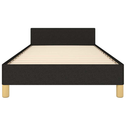 Giroletto senza Materasso Nero 100x200 cm in Tessuto