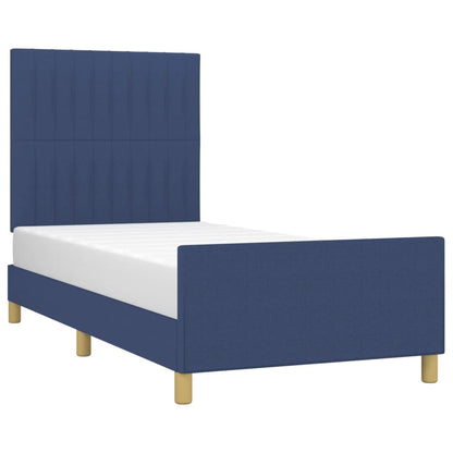 Giroletto senza Materasso Blu 100x200 cm in Tessuto