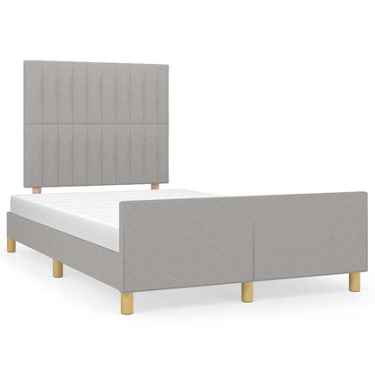 Giroletto senza Materasso Grigio Chiaro 120x200 cm Tessuto