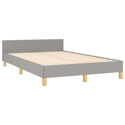 Giroletto senza Materasso Grigio Chiaro 120x200 cm Tessuto
