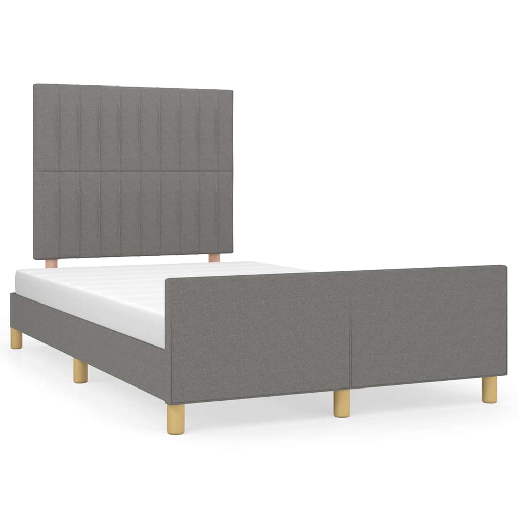 Giroletto senza Materasso Grigio Scuro 120x200 cm Tessuto