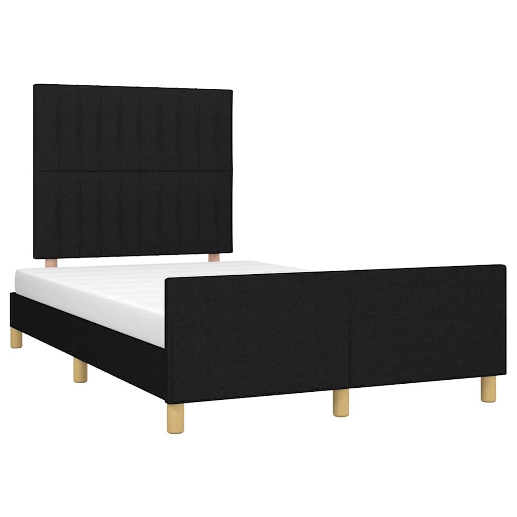 Giroletto senza Materasso Nero 120x200 cm Tessuto