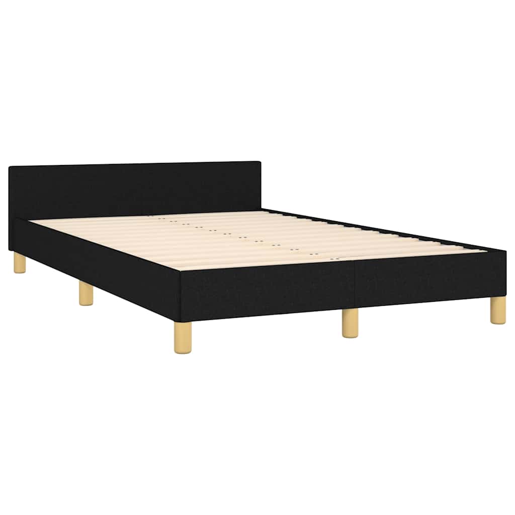 Giroletto senza Materasso Nero 120x200 cm Tessuto