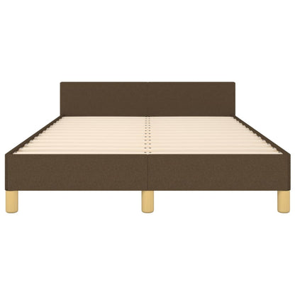 Giroletto senza Materasso Marrone Scuro 120x200 cm Tessuto