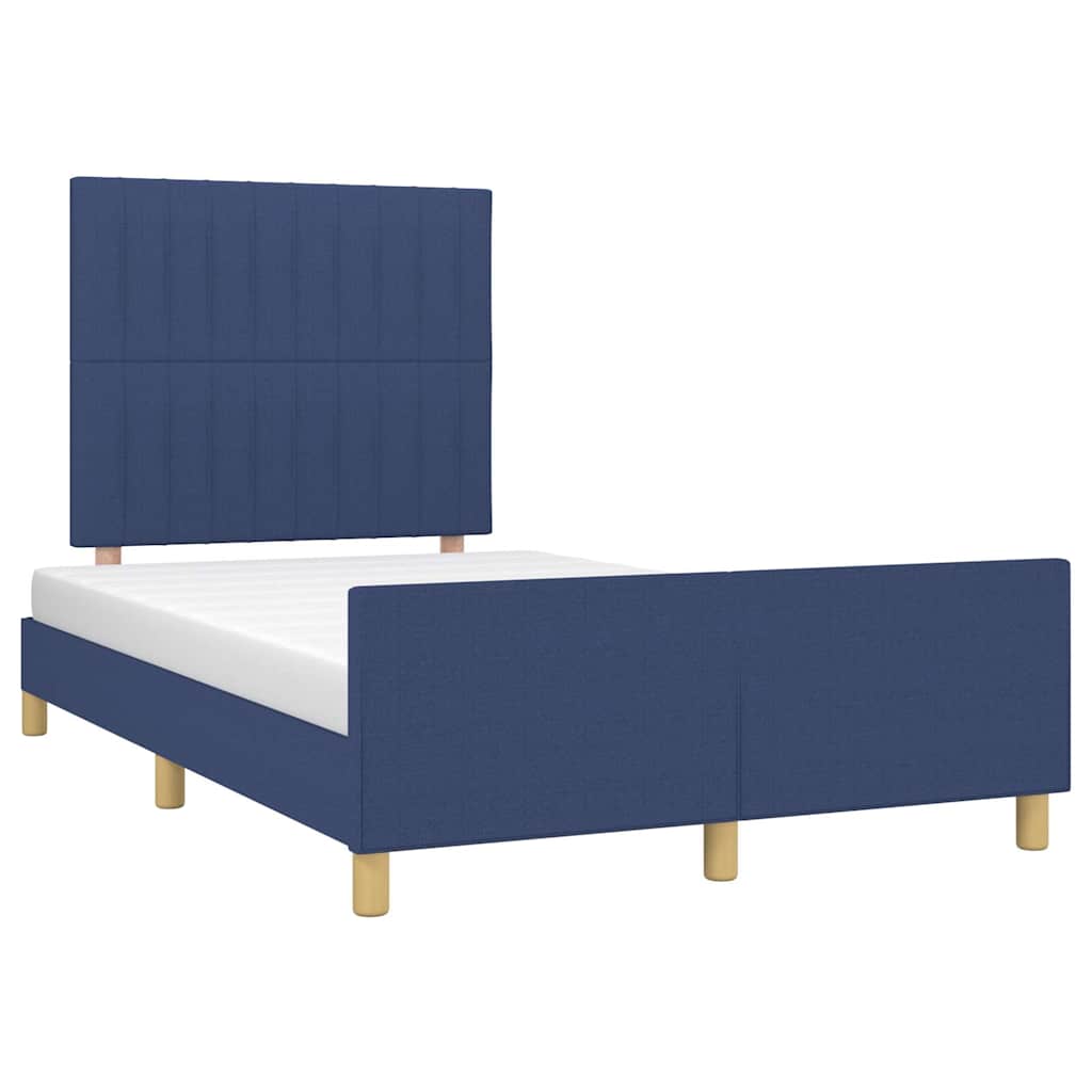 Giroletto senza Materasso Blu 120x200 cm in Tessuto