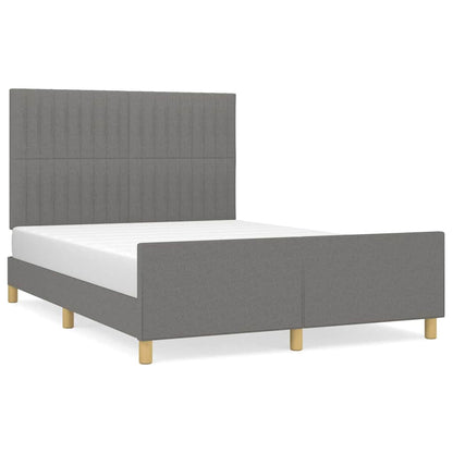 Giroletto senza Materasso Grigio Scuro 140x190 cm Tessuto