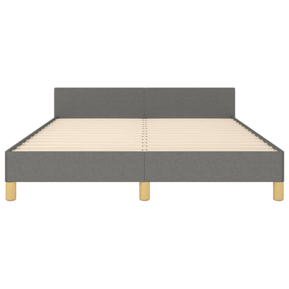 Giroletto senza Materasso Grigio Scuro 140x190 cm Tessuto
