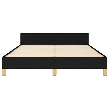 Giroletto senza Materasso Nero 140x190 cm in Tessuto
