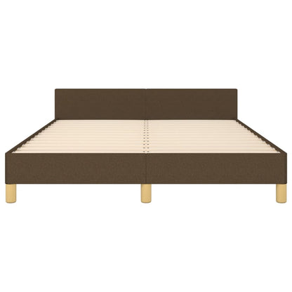 Giroletto senza Materasso Marrone Scuro 140x190 cm Tessuto