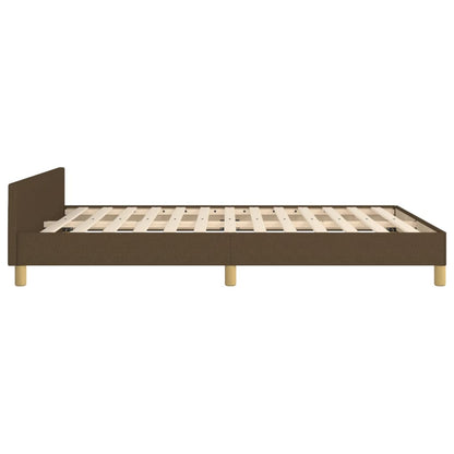 Giroletto senza Materasso Marrone Scuro 140x190 cm Tessuto