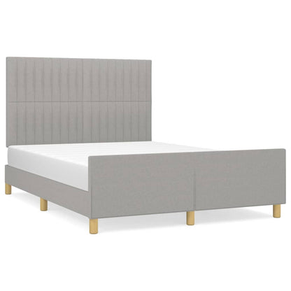 Giroletto senza Materasso Grigio Chiaro 140x200 cm Tessuto
