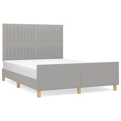 Giroletto senza Materasso Grigio Chiaro 140x200 cm Tessuto