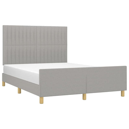Giroletto senza Materasso Grigio Chiaro 140x200 cm Tessuto