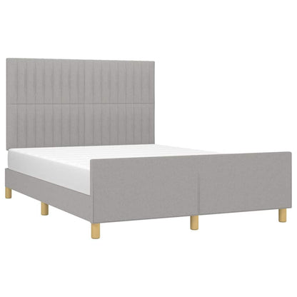 Giroletto senza Materasso Grigio Chiaro 140x200 cm Tessuto