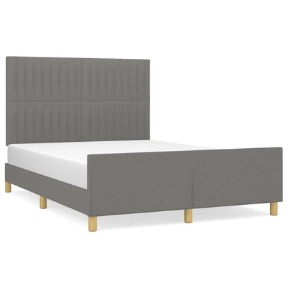 Giroletto senza Materasso Grigio Scuro 140x200 cm Tessuto