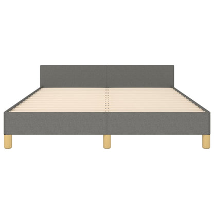 Giroletto senza Materasso Grigio Scuro 140x200 cm Tessuto