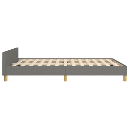Giroletto senza Materasso Grigio Scuro 140x200 cm Tessuto