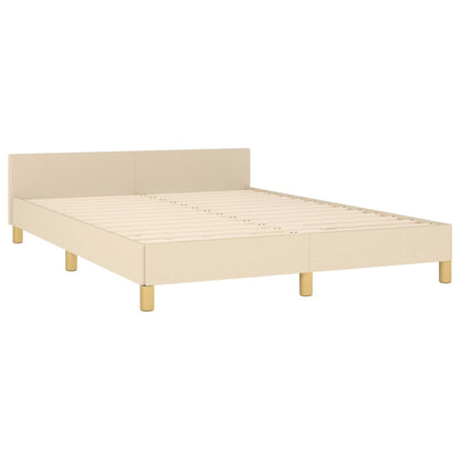 Giroletto senza Materasso Crema 140x200 cm in Tessuto