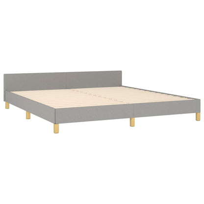 Giroletto senza Materasso Grigio Chiaro 160x200 cm Tessuto