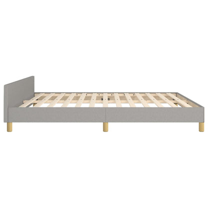 Giroletto senza Materasso Grigio Chiaro 160x200 cm Tessuto
