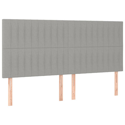 Giroletto senza Materasso Grigio Chiaro 160x200 cm Tessuto