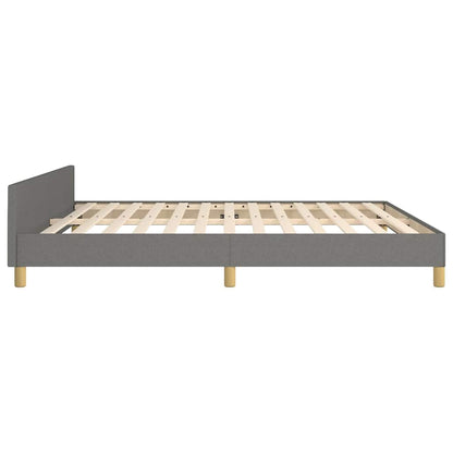 Giroletto senza Materasso Grigio Scuro 160x200 cm Tessuto