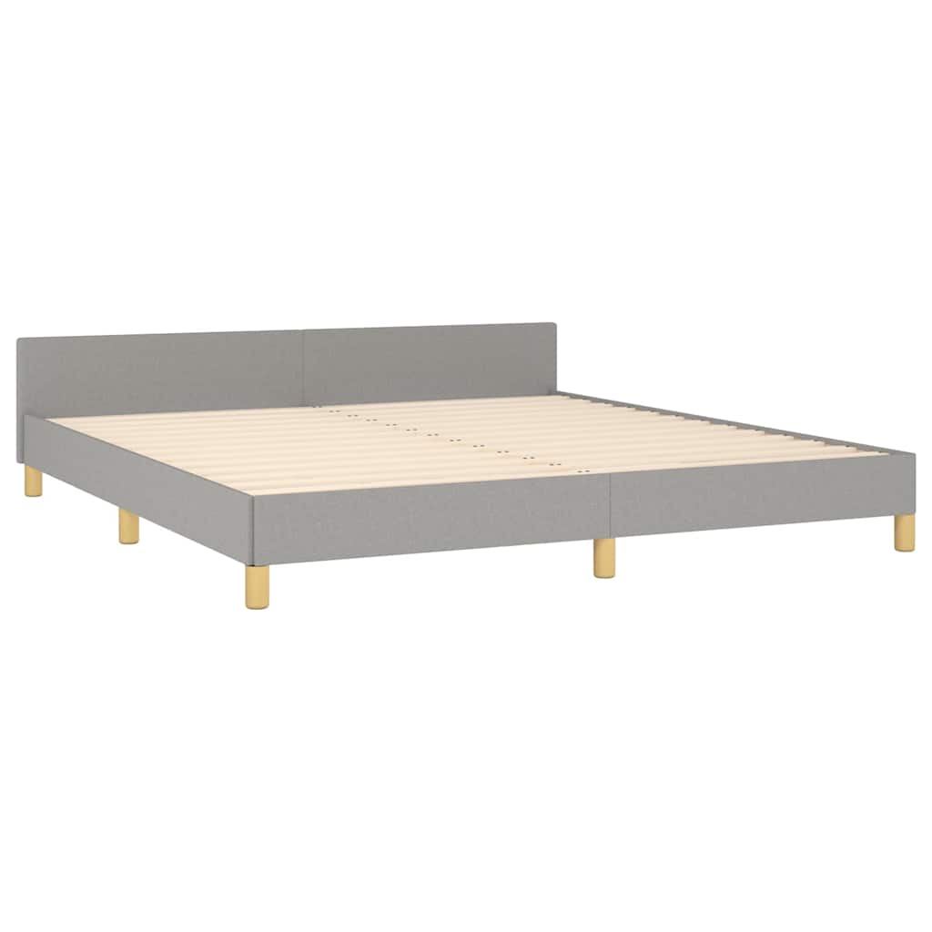 Giroletto senza Materasso Grigio Chiaro 180x200 cm Tessuto
