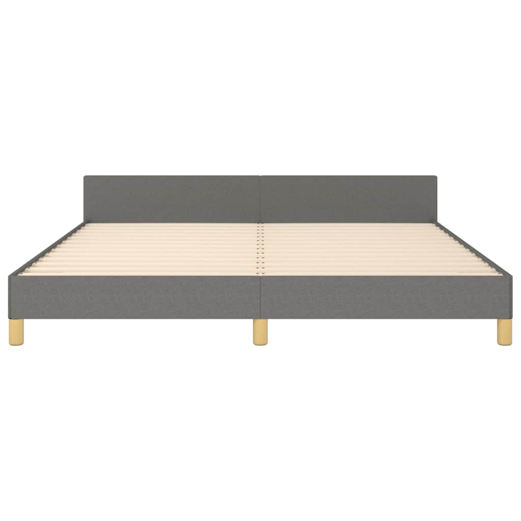Giroletto senza Materasso Grigio Scuro 180x200 cm Tessuto