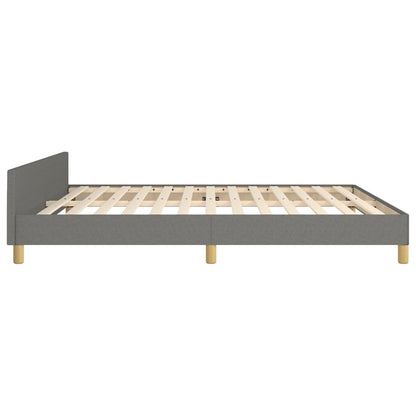 Giroletto senza Materasso Grigio Scuro 180x200 cm Tessuto