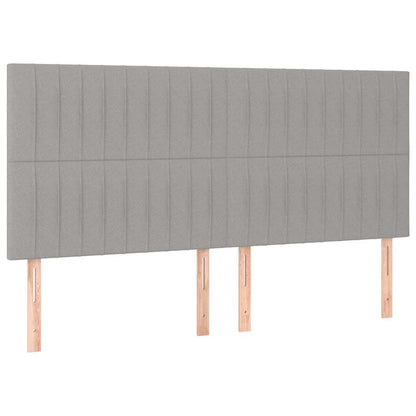 Giroletto senza Materasso Grigio Chiaro 200x200 cm Tessuto