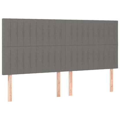 Giroletto senza Materasso Grigio Scuro 200x200 cm Tessuto