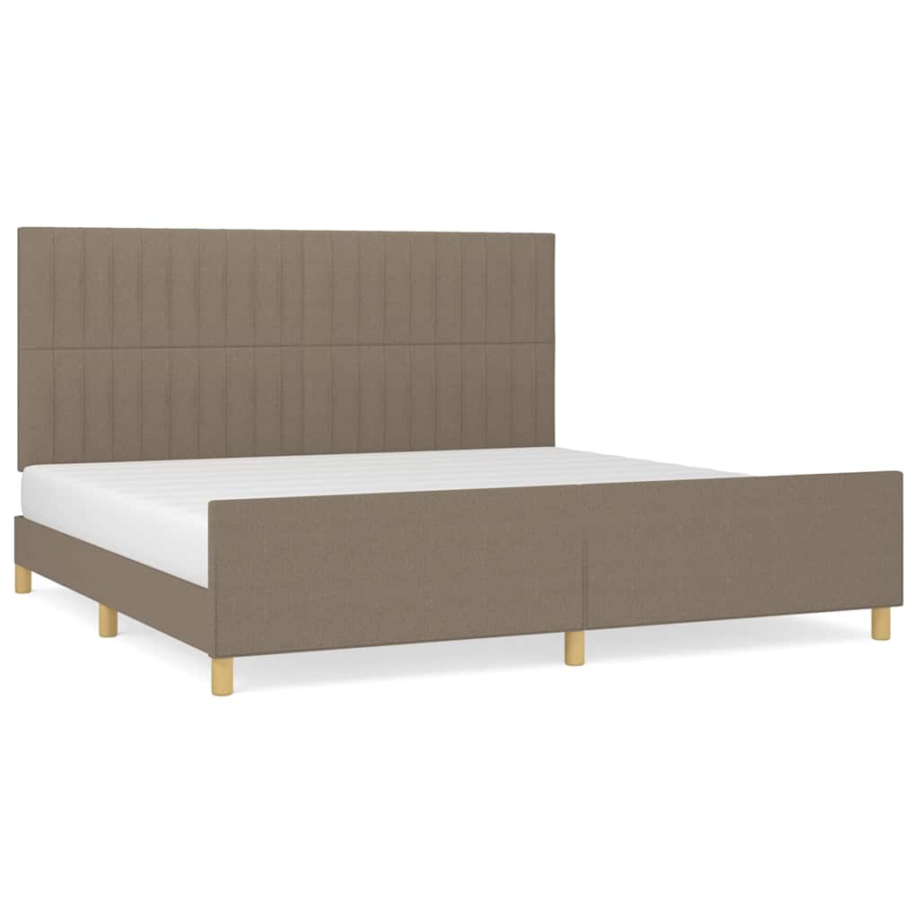 Giroletto senza Materasso Tortora 200x200 cm in Tessuto