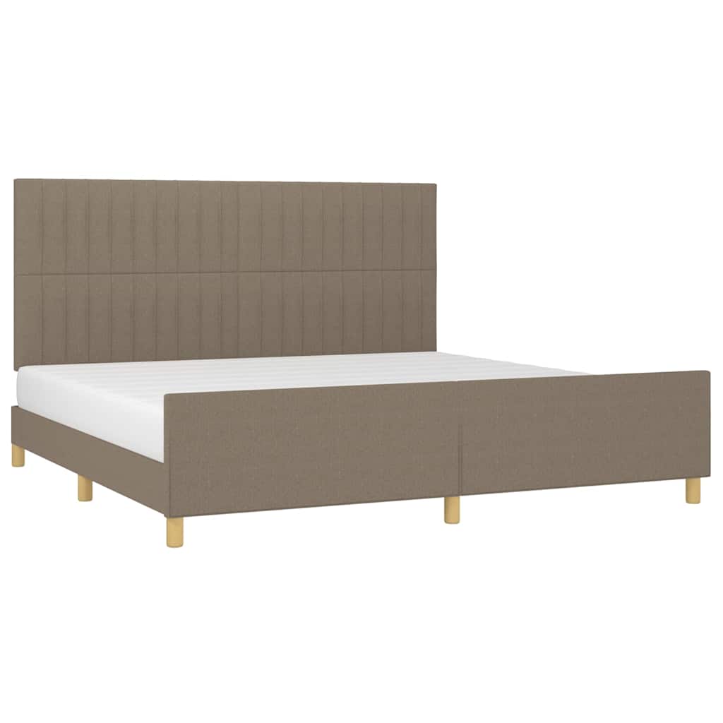 Giroletto senza Materasso Tortora 200x200 cm in Tessuto