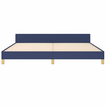 Giroletto senza Materasso Blu 200x200 cm in Tessuto