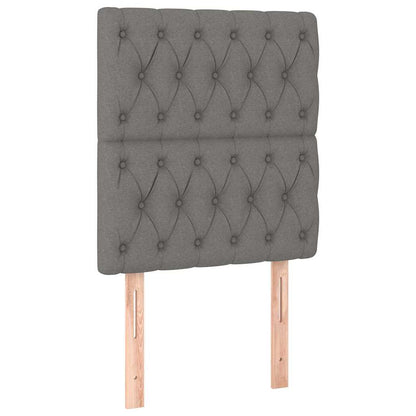 Giroletto senza Materasso Grigio Scuro 80x200 cm Tessuto