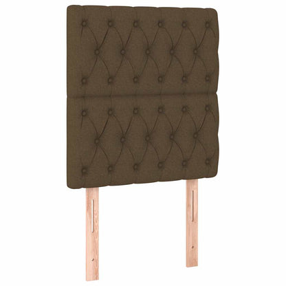 Giroletto senza Materasso Marrone Scuro 80x200 cm Tessuto