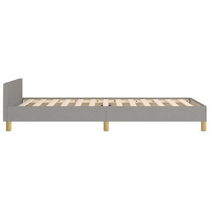 Giroletto senza Materasso Grigio Chiaro 90x190 cm Tessuto