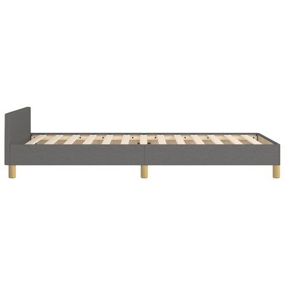 Giroletto senza Materasso Grigio Scuro 90x190 cm Tessuto | homemem39