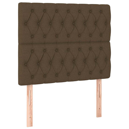 Giroletto senza Materasso Marrone Scuro 90x190 cm Tessuto