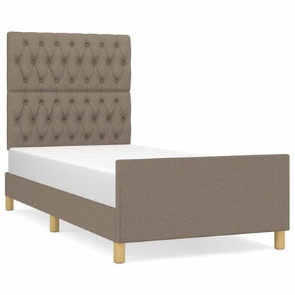 Giroletto senza Materasso Tortora 90x190 cm Tessuto