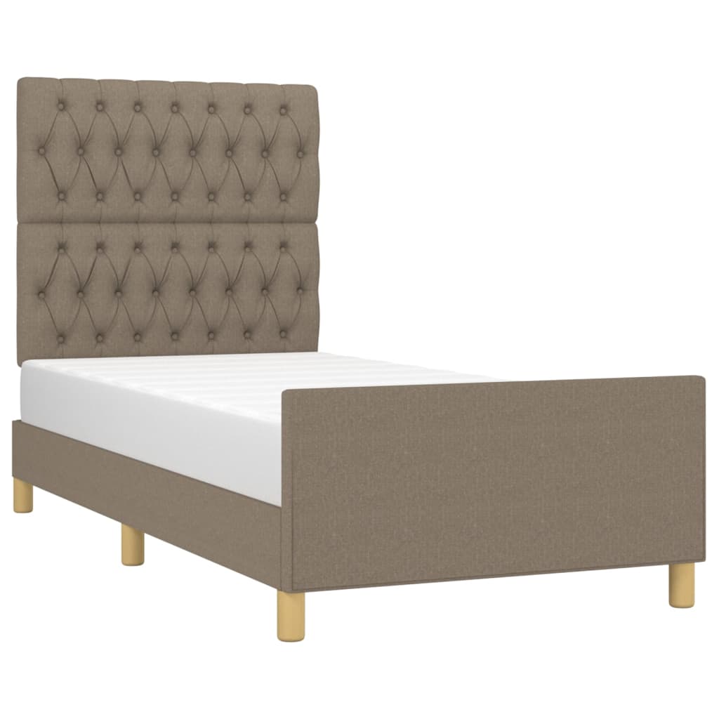 Giroletto senza Materasso Tortora 90x200 cm Tessuto